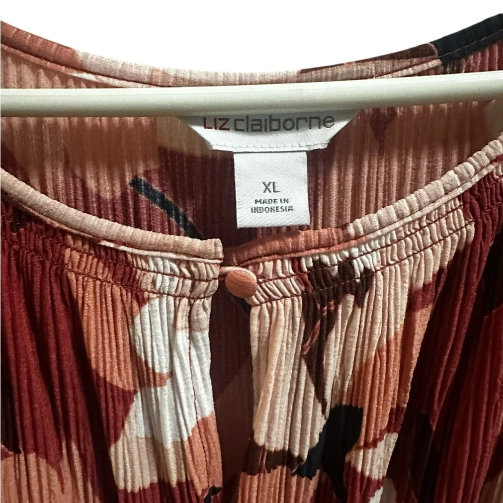 Liz Claiborne Crepe Floral Maxi Dress size XL NEW - Picture 4 of 8